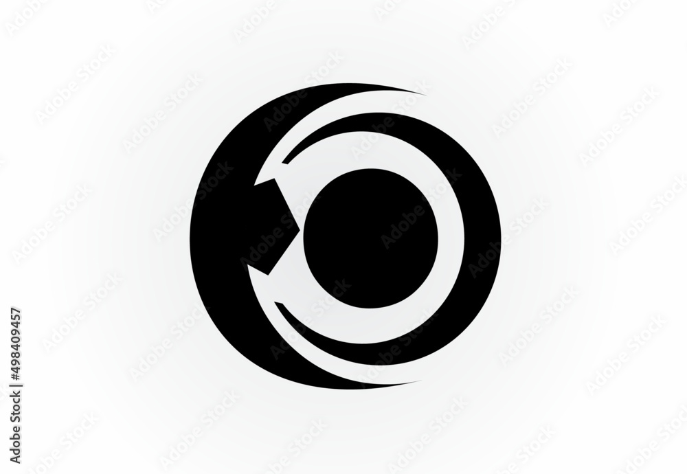 illustration of an background with circles eye illustration of an background with circles eye