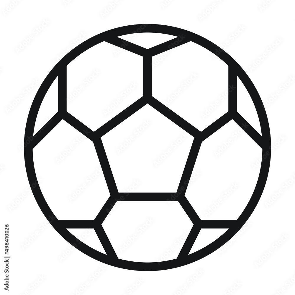 The illustration of soccer ball line art icon vector. suitable for sports, games, plays, entertaining icon, sign, symbol, logo or cartoon. The illustration of soccer ball line art icon vector. suitable for sports, games, plays, entertaining icon, sign, symbol, logo or cartoon.