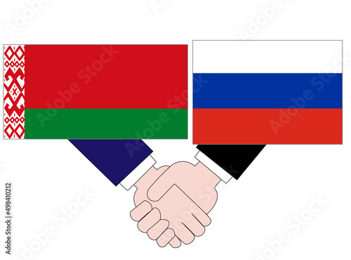 ロシアとベラルーシとの外交の状態を表している。