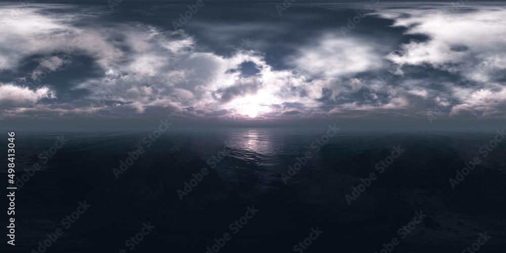 Lunar seascape, HDRI, environment map , Round panorama, spherical panorama, equidistant projection, panorama 360, 3d rendering Lunar seascape, HDRI, environment map , Round panorama, spherical panorama, equidistant projection, panorama 360, 3d rendering
