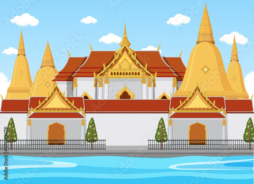 Wallpaper Mural Thailand iconic tourism attraction background Torontodigital.ca