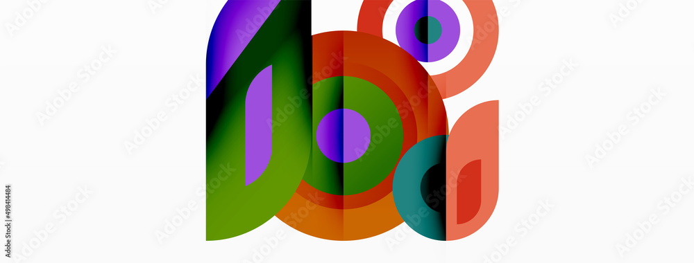 Rings and circles geometric abstract background for wallpaper, banner, backdrop Rings and circles geometric abstract background for wallpaper, banner, backdrop