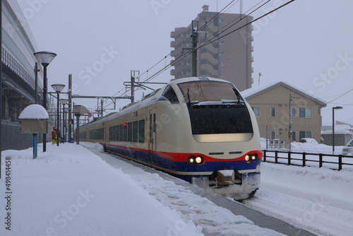 train in the winter