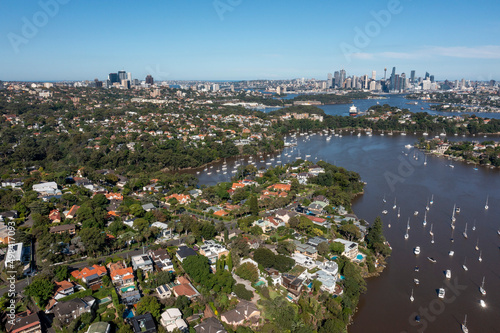 The Sydney suburb of Northwood and Woodford bay on the Lane Cove river photo