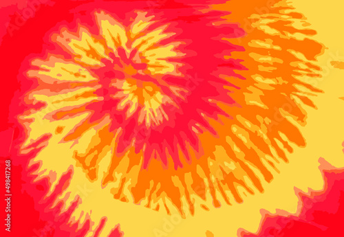 Red and Orange Tie Dye Background photo