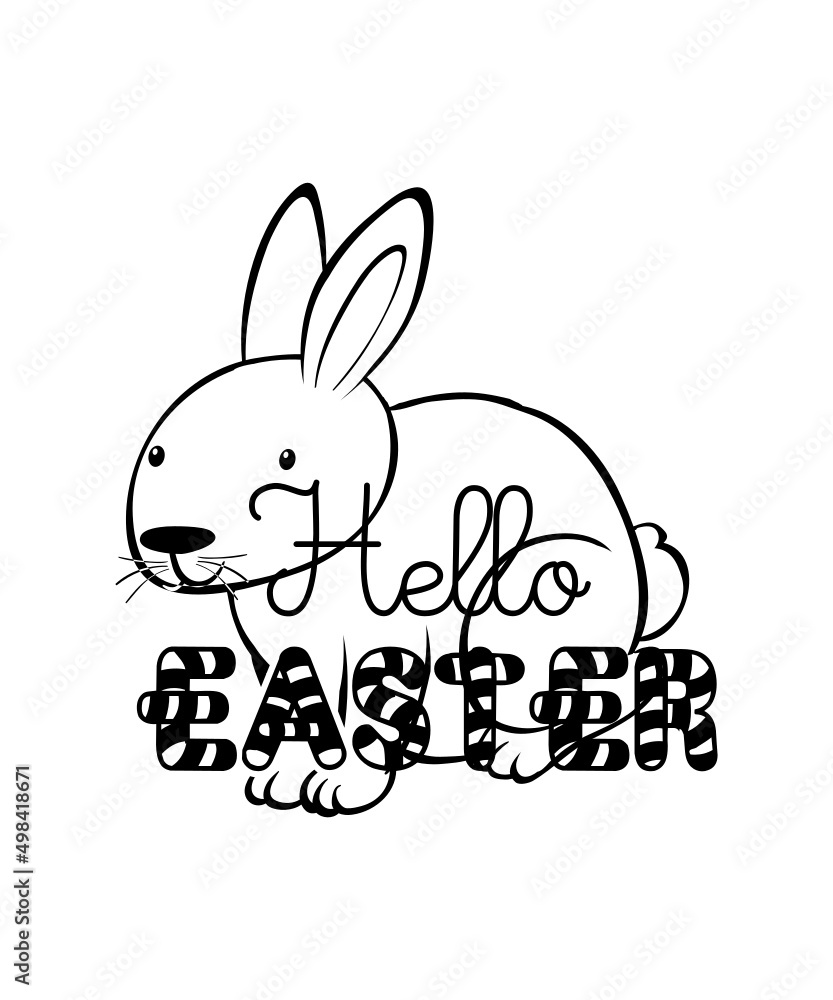 Hoppy Easter Svg, Cute Easter Bunny, Happy Easter Svg, Kids Easter Svg, Funny Easter Hoppy Easter Svg, Cute Easter Bunny, Happy Easter Svg, Kids Easter Svg, Funny Easter