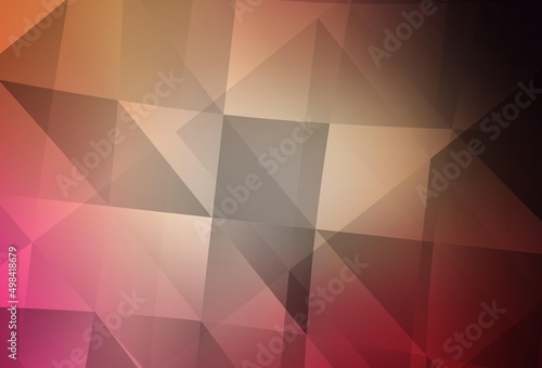 Light Red, Yellow vector abstract mosaic backdrop.