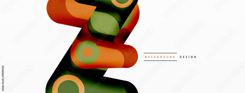 Abstract geometric shapes background. Color shapes composition for wallpaper, banner, background or landing