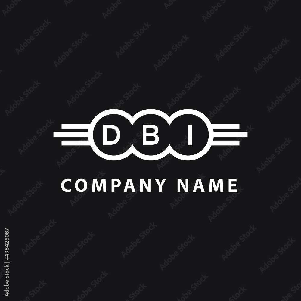 DBI letter logo design on black background. DBI creative circle letter logo concept. DBI letter design. DBI letter logo design on black background. DBI creative circle letter logo concept. DBI letter design.