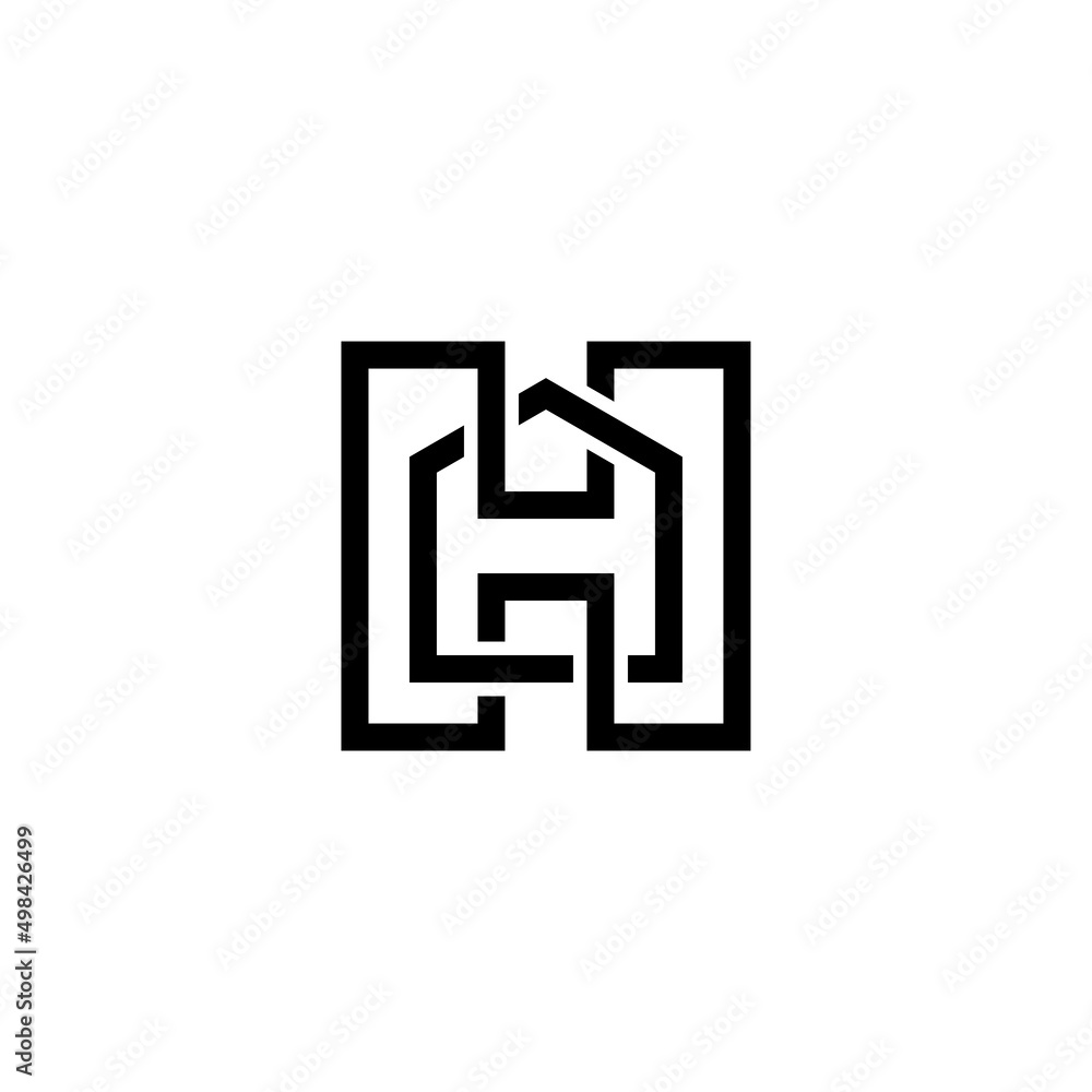 h initial home logo design vector template h initial home logo design vector template