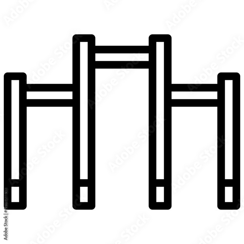 CHIN UP BAR line icon