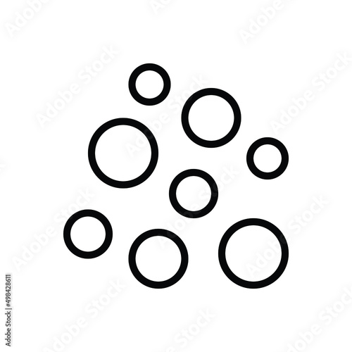 Black line icon for particularly