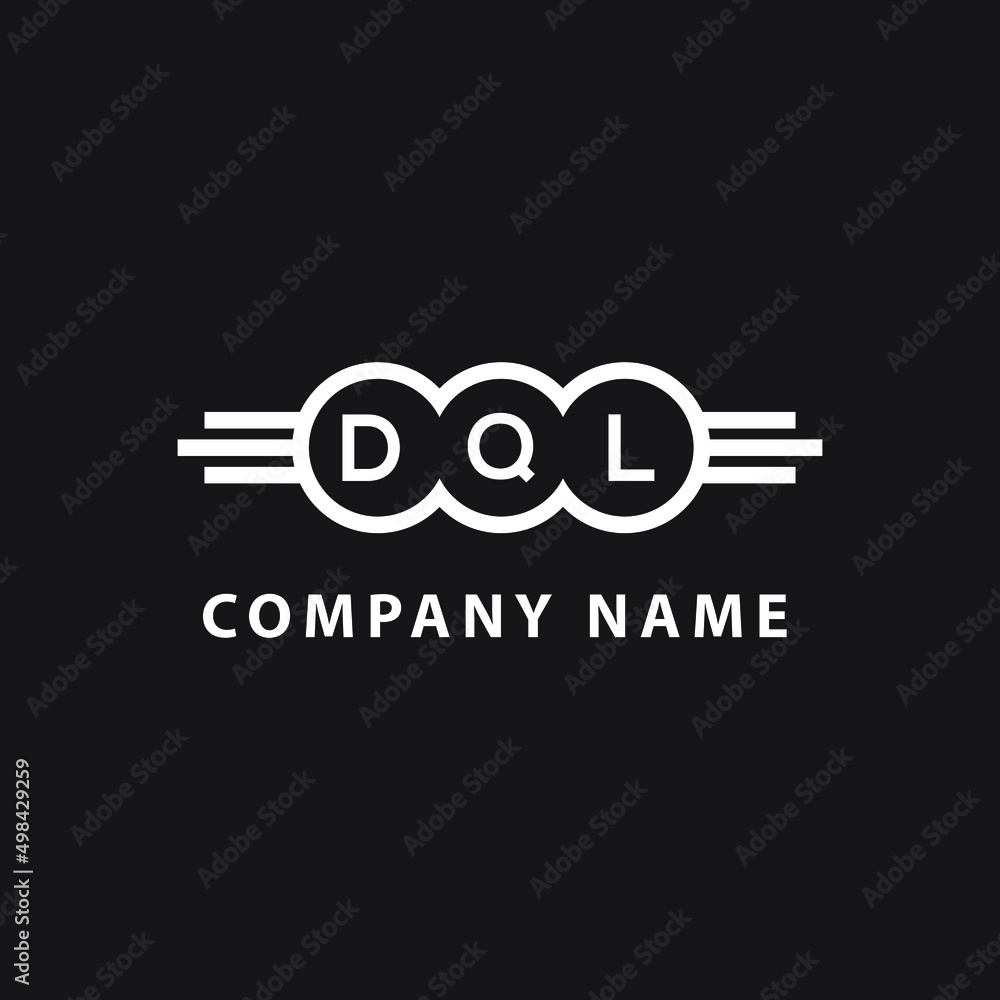 DQL letter logo design on black background. DQL creative circle letter logo concept. DQL letter design. DQL letter logo design on black background. DQL creative circle letter logo concept. DQL letter design.