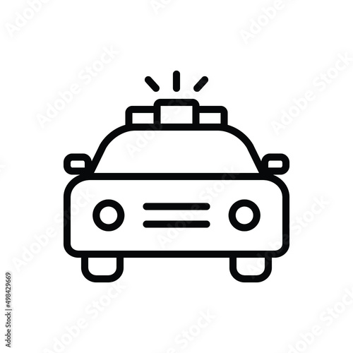 Black line icon for flashers