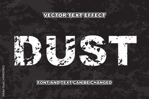 dust texture editable text effect font style template photo