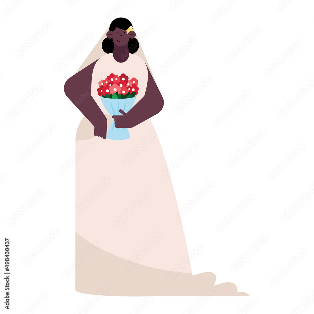 Fotografie afro wedding woman