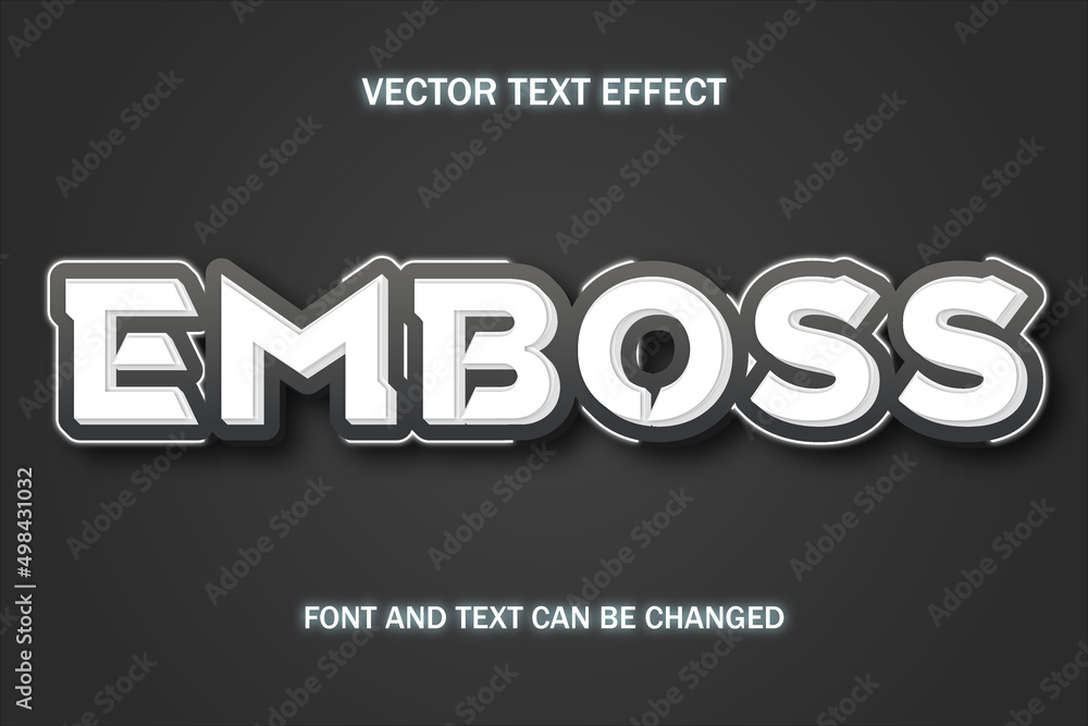 emboss white pemium simple 3d editable text effect font style template emboss white pemium simple 3d editable text effect font style template