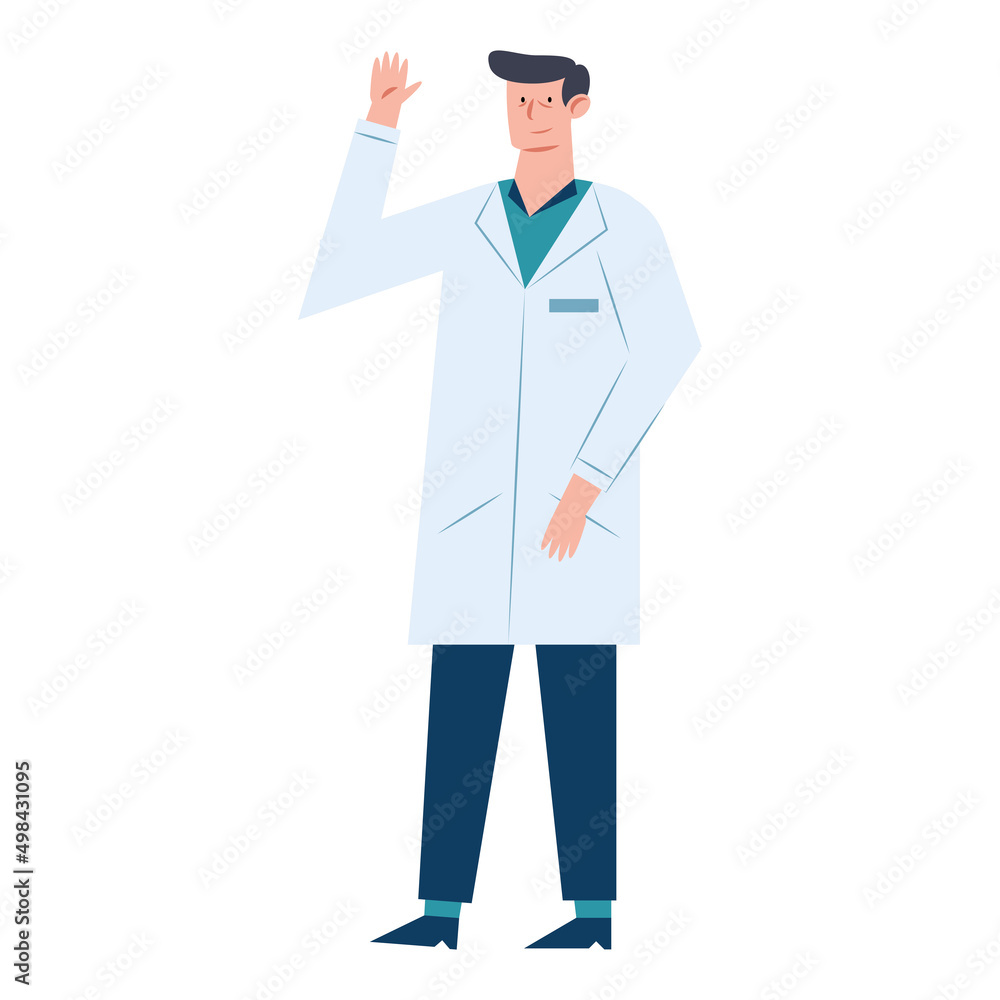 professional doctor saludating professional doctor saludating