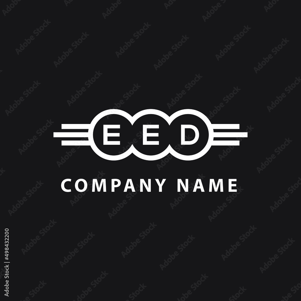 EED letter logo design on black background. EED creative circle letter logo concept. EED letter design. EED letter logo design on black background. EED creative circle letter logo concept. EED letter design.