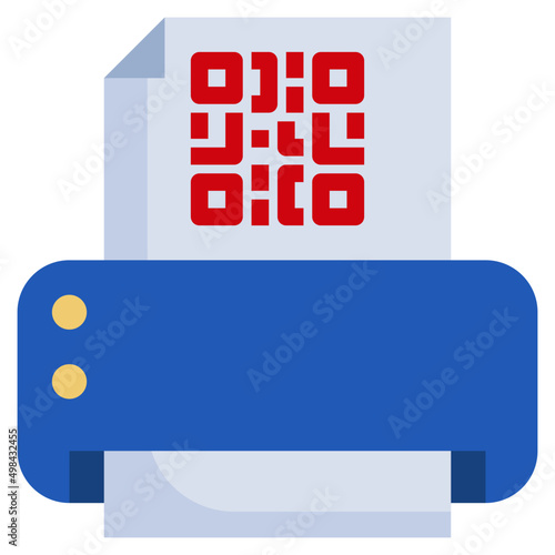PRINTER flat icon