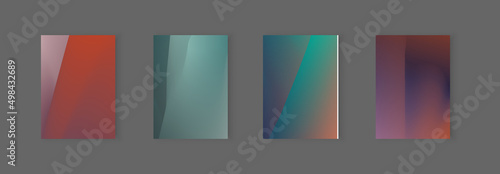 collection of colorful gradient background cover flyers are used for backgrounds, posters, banners,