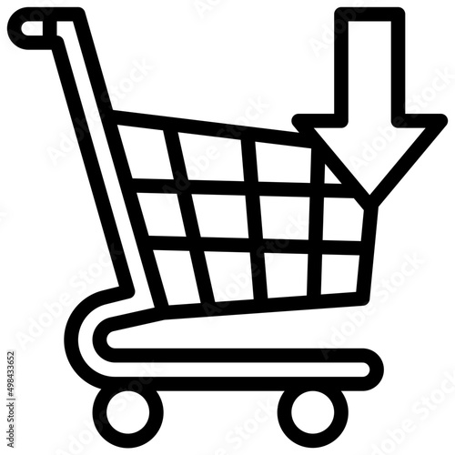 DOWN line icon