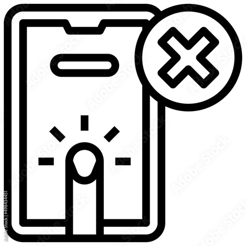 TOUCH SCREEN line icon
