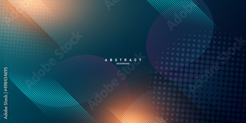 Abstract Modern Design Geometric Background With Gradient Color Vector Illustration