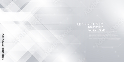 Modern white abstract technology background design vector illustration