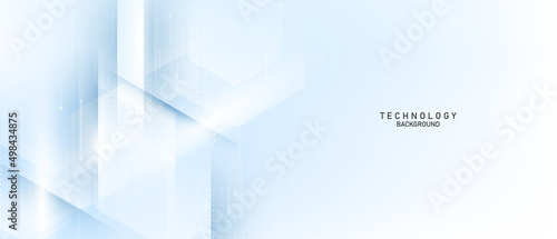 Modern white and blue abstract technology background design vector illustration