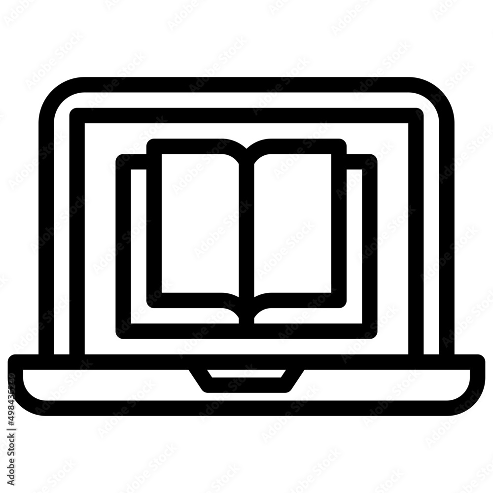 EBOOK 3 line icon EBOOK 3 line icon