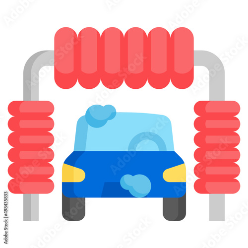 CAR WASH flat icon