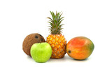 Assortment of fresh healthy fruits