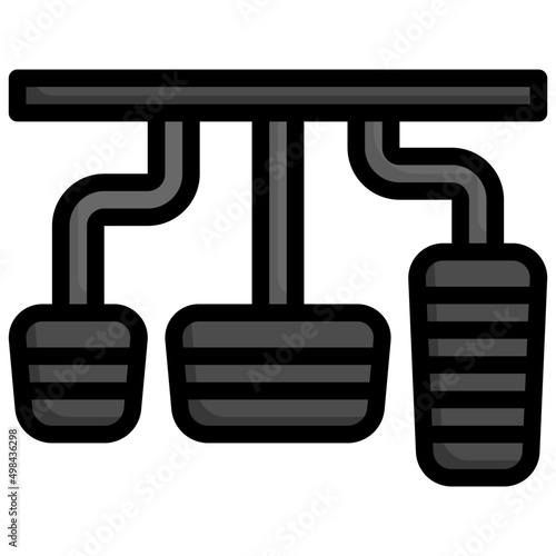 PEDAL Filled Outline