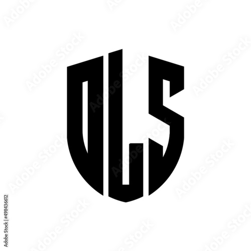 OLS letter logo design. OLS modern letter logo with black background. OLS creative  letter logo. simple and modern letter logo. vector logo modern alphabet font overlap style. Initial letters OLS 