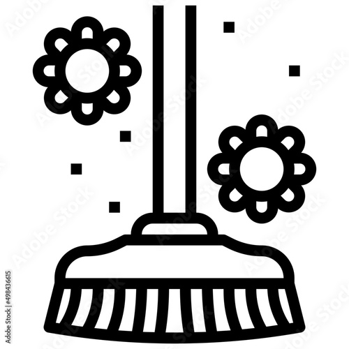 SPRING CLEANING line icon