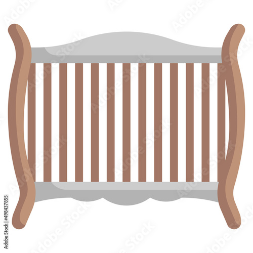 CRIB flat icon