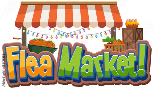 Flea Market typography design