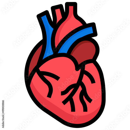 HEART filled outline icon