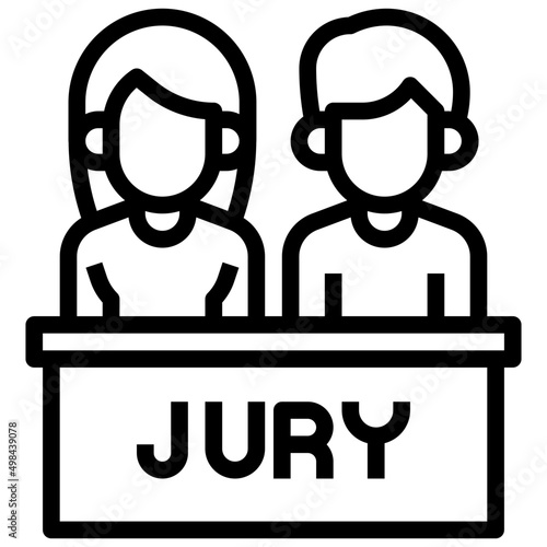 JURY line icon
