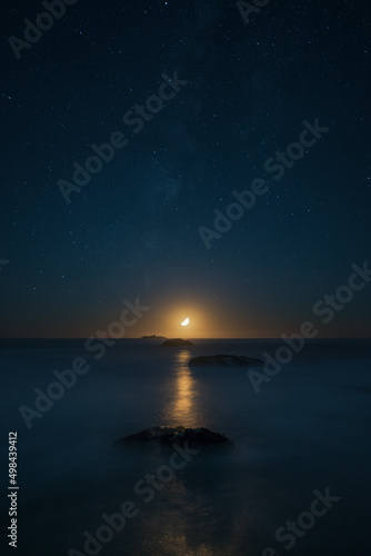 Shell Beach Moon © Mike Shoys
