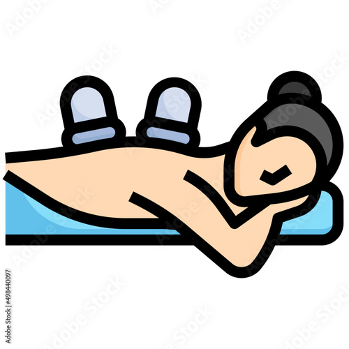 CUPPING THERAPY Filled Outline