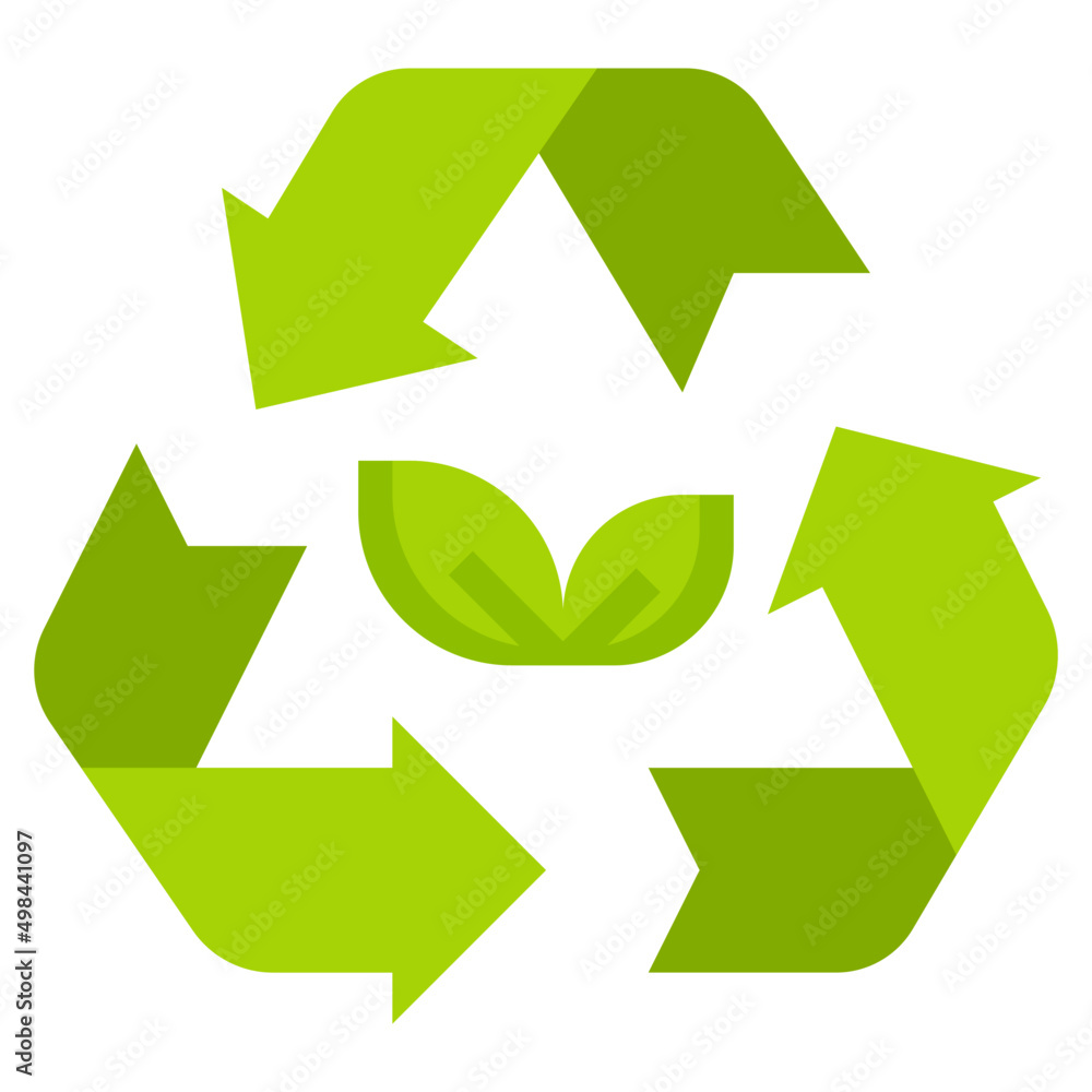 Obraz premium RECYCLE 1 flat icon