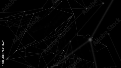 Wallpaper Mural Animation of constellations and digital shapes on black background Torontodigital.ca