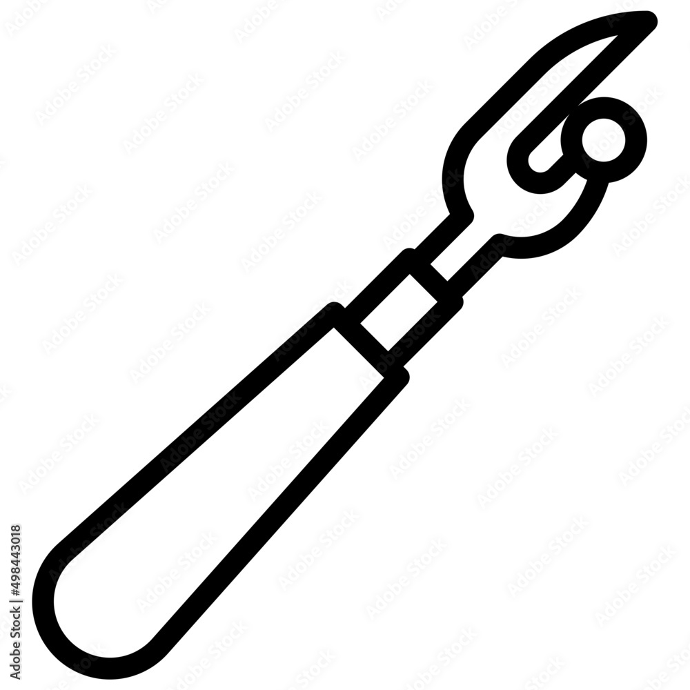 SEAM RIPPER line icon SEAM RIPPER line icon