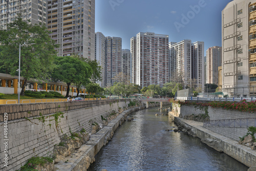 The kai tak river at San Po Kong hk 10 April 2022