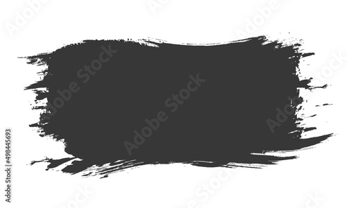 vector brush painted banner frame on white background	