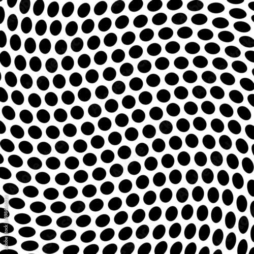 Black and white seamless polka dot pattern vector.Seamless vector pattern black polka dots on a white background.Abstract background. Decorative print.Black and white polka dot pattern vector.