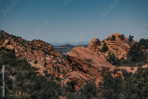 Desert and Canyon Landscape in Southern Utah