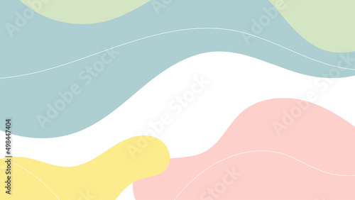 Hello Spring hand sketched background. vintage lettering banner poster template background